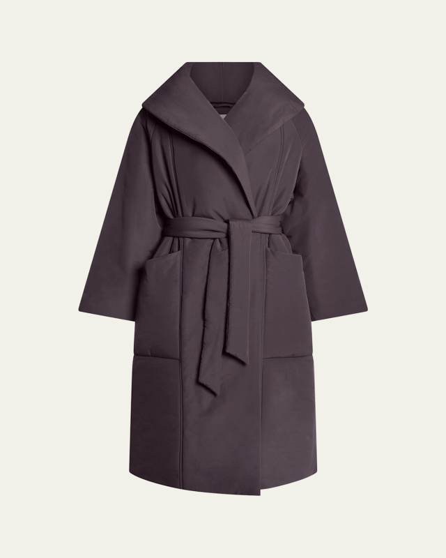 Ana Long Wrap Puffer Coat